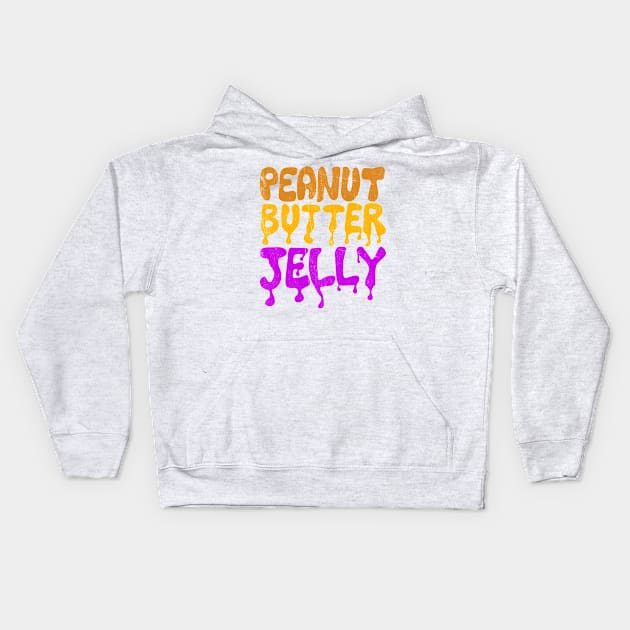 Peanut Butter Jelly Kids Hoodie by notsniwart